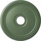 Ekena Millwork Diane Ceiling Medallion (Fits Canopies up to 5 3/8"), 18"OD x 3 5/8"ID x 1 1/8"P, Athenian Green CM18DIAGF - alternate 1